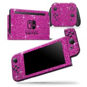 Sparkling Pink Ultra Metallic Glitter - Skin Wrap Decal Compatible with the Nintendo Switch 3DS XL (2011)