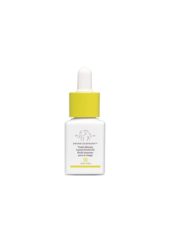 Drunk Elephant Virgin Marula Luxury Facial Oil - Gluten-Free and Vegan Anti-Aging Skin Care and Face Moisturizer (15 Milliliters/0.5 Ounce) 15 Milliliter / 0.5 Ounce