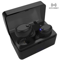 Bluetooth Earbuds Hands- free Headphones True Wireless Stereo Earbuds Earphones Noise Cancelling Sweatproof In-Ear Headset Earpiece with Microphone and Charging case for iPhone Android Smart Phones