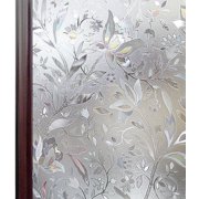 3D Window Films Privacy Film Decorative Flower Film Sticker for Door Window Glass No Glue Static Cling Self Adhesive Peel And Stick Heat Control Anti UV Home Decor