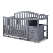 Sorelle Berkley 4-in-1 Convertible Crib and Changer, Gray