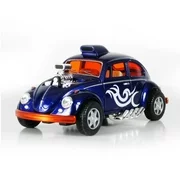 5" Die-cast: VW Beetle Custom DRAGRACER (Blue) 1/32 Scale. Generic Box!
