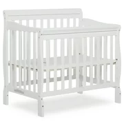Dream On Me Aden 4-in-1 Convertible Mini Crib, White