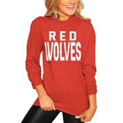 Arkansas State Red Wolves Women's Go For It Long Sleeve T-Shirt - Scarlet