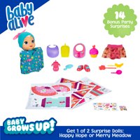Only at Just Deals Store: Baby Alive Baby Grows Up Bonus Pack, 14 BONUS Party Surprises