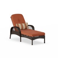 Better Homes & Gardens Azalea Ridge Multiple Positions Wicker Outdoor Chaise Lounge - Burnt Orange