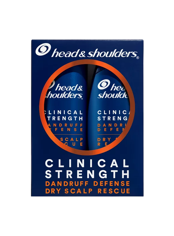 Head & Shoulders Clinical Dandruff Defense + Dry Scalp Rescue Shampoo 13.5oz Twin Pack