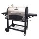 image 1 of Dyna-Glo X-Large Premium Dual Chamber Charcoal Grill - 816 sq.in. of Cooking Area Stainless Steel