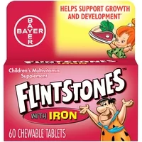 Flintstones Chewable Kids Vitamins w Iron, Multivitamin for Kids, 60Ct