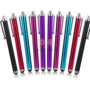 10-Piece Stylus Pen Colorful Universal Stylus Touch Screen Pen for Smartphone Tablet Iphone Ipad Samsung Galaxy