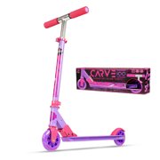Madd Gear Carve 100 Alloy Folding Kick Scooter - Great For Kids Ages 5+ - Max Rider Weight 143Lbs - New Eva Slimline Comfort Foam Grips