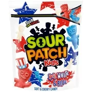 SOUR PATCH KIDS Candy, Red White & Blue Edition, 1 Bag, 1.9 lb