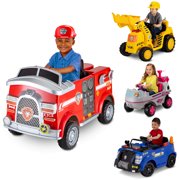 6 Volt Paw Patrol Ride On Character Vehicles - Chase/Marshall/Skye/Rubble