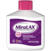MiraLAX Laxative Powder for Gentle Constipation Relief, 45 Doses