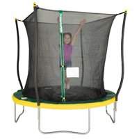 Bounce Pro Trampoline, Flash Light Zone, Classic Safety Enclosure, Green