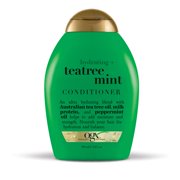 OGX Hydrating + Tea Tree Mint Conditioner, Nourishing & Invigorating Scalp Conditioner with Tea Tree & Peppermint Oil & Milk Proteins, Paraben-Free, Sulfate-Free Surfactants, 13 fl. oz