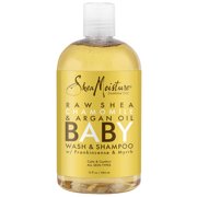 SheaMoisture Raw Shea, Chamomile & Argan Oil Baby Wash & Shampoo with Frankincense & Myrrh to Help Cleanse for All Skin Types 13 oz