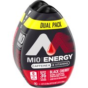 MiO Energy Black Cherry Liquid Water Flavoring Enhancer, 2-1.62 fl. oz. Bottles