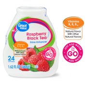 (3 Pack) Great Value Raspberry Black Tea Drink Enhancer, 1.62 fl oz