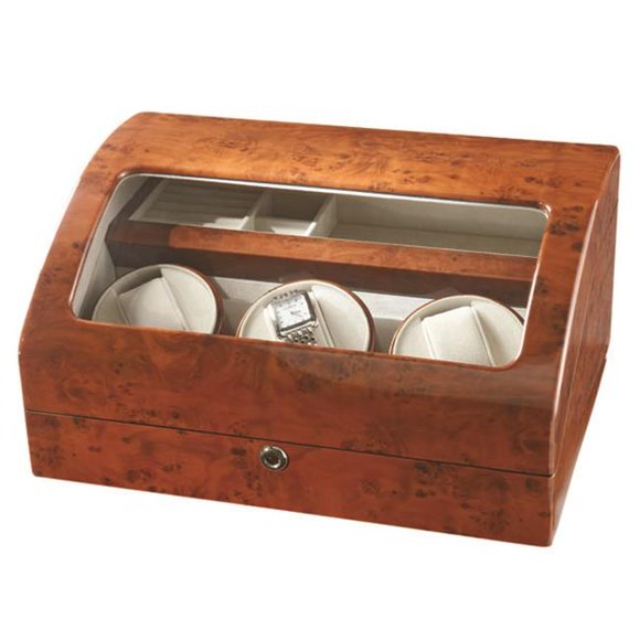 Impenco Watch Winder Box - Winds 3 Holds 2 Watches