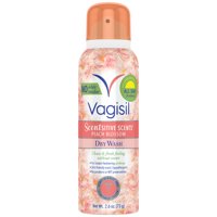 Vagisil Scentsitive Scents Dry Wash Spray, Peach Blossom, 2.6 oz