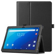 Fintie PU Leather Cases for onn. 10 inch Tablet Pro - Folio Cover With Stylus Holder, Black