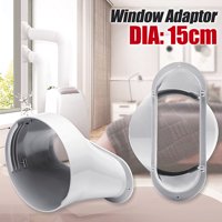Portable Air Conditioner Spare Parts Exhaust Pipe Vent Connector Flat interface Adaptor For 6" Outlet