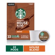 Starbucks Medium Roast K-Cup Coffee Pods  House Blend for Keurig Brewers  1 box (22 pods)
