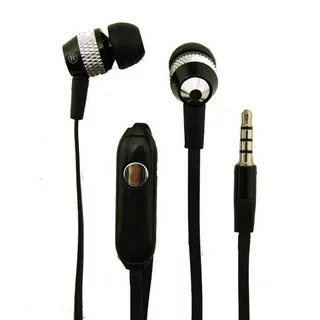 Super Bass Noise-Isolation Stereo Earbuds/ Earphones for Panasonic Eluga I7,Ray 550, I9, C, I5, A4, P101, P100, P91 (Black) - w/ Mic + MND Stylus