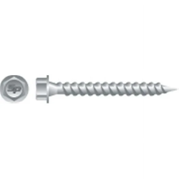 Strong-Point PG924 9-15 x 1.50 in. Unslotted Indented Hi-Hex Washer Head Screw with Shoulder  Strong Shield Coated  Box of 4 000