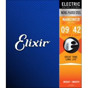 Elixir 12002 Super Light NanoWeb Electric Guitar Strings (9-42)