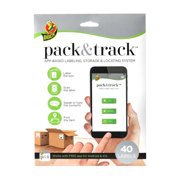 Duck Brand Pack & Track Moving and Storage Labeling System, 3 x 4 in., 40-Count