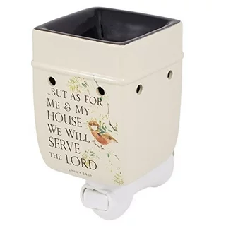 As for Me and My House Joshua 24:15 Ceramic Stoneware Electric Plug-in Outlet...
