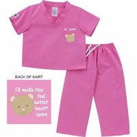 Personalized Bear Scrubs, 6 month to 24 months