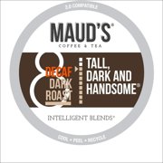 Maud's Dark Roast Decaf Coffee (Decaf Tall Dark and Handsome), 100ct. Recyclable Single Serve Decaf Dark Roast Coffee Pods  100% Arabica Coffee California Roasted, Keurig Dark Decaf K Cups Compatible