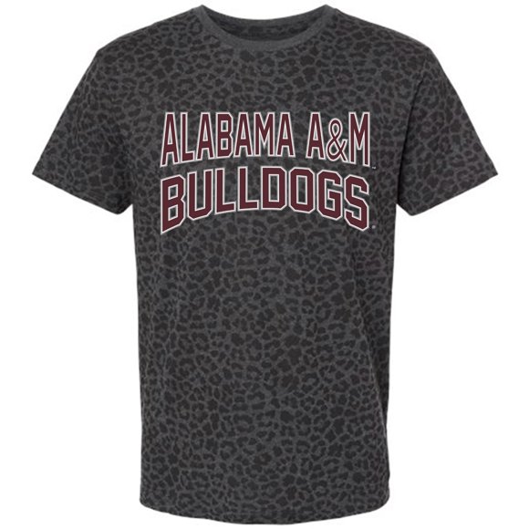 Women's Gameday Couture Leopard Alabama A&M Bulldogs Fan Favorite Leopard T-Shirt