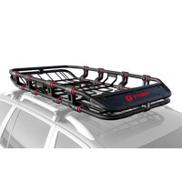 Tyger Auto TG-RK1B906B X-Large/68" x 41" x 8" Super Duty Roof Cargo Basket/Luggage Carrier Rack (with Removable Extension Kit Wind Fairing)