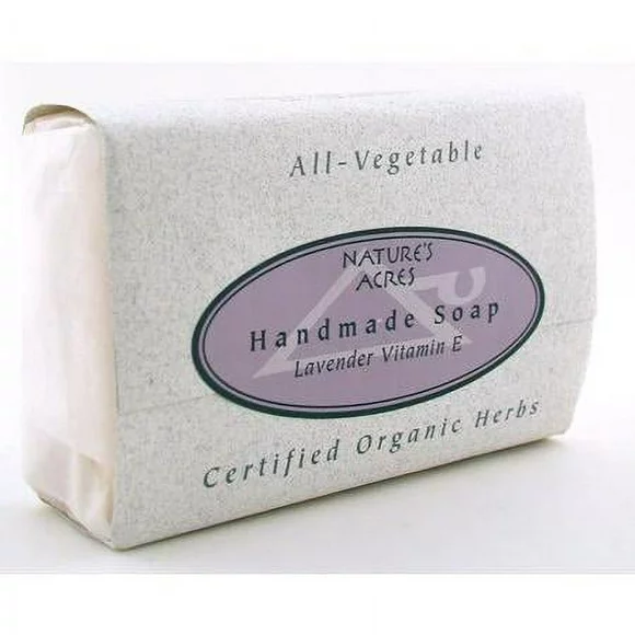 Four Elements Organic Herbals Double Lavender Soap 3.8 oz Bar Soap
