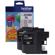 Brother Genuine High Yield Black Ink Cartridges, LC2032PKW, Replacement Black Ink, Includes 2 Cartridges of Black Ink, LC2032
