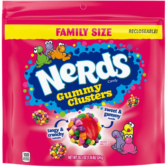 Nerds Gummy Clusters, Rainbow, 18.5 oz