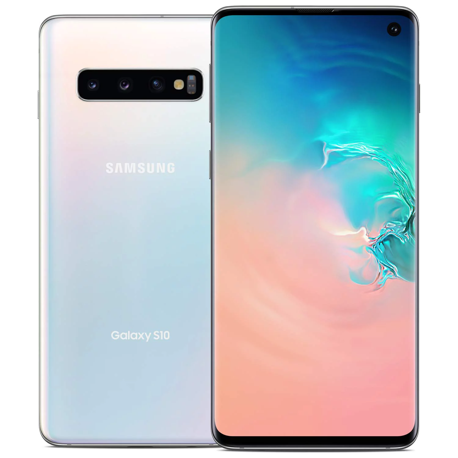 Refurbished Samsung Galaxy S10 SM-G973U 128GB AT&T Unlocked Smartphone - Prism White