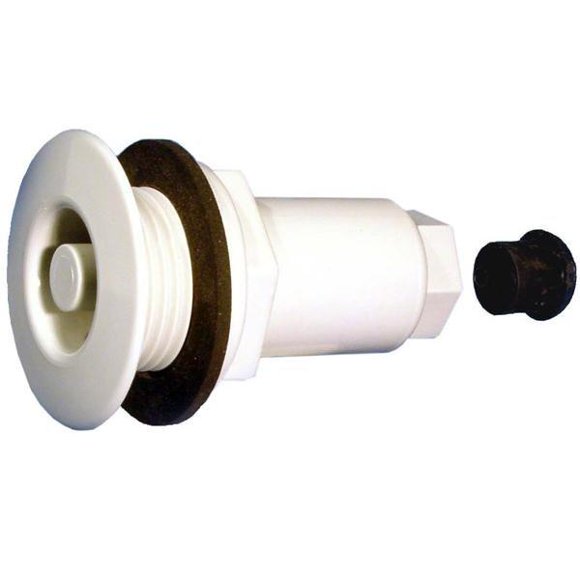Allied Innovations Allied Though Wall Drywell Assembly Lite Line 5-16in. x 2in. Bulb White 990451-000