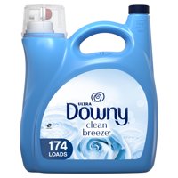 Downy Ultra Liquid Fabric Conditioner (Fabric Softener), Clean Breeze, 174 Loads 150 fl oz
