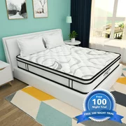 [100 Nights-Free Trial]Morpilot 10 inch innerspring Hybrid Mattress in a Box, CertiPUR-US, 10 Year Warranty,Full