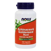 NOW Foods - Echinacea and Goldenseal Root 225 mg. - 100 Capsules