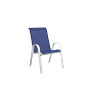 Mainstays XL Sling Chair, Blue & White