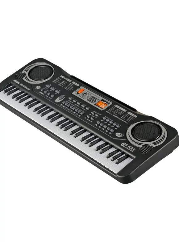 61-Key Digital Music Piano Keyboard Portable Piano Keyboard Early Education Music Instrument for Beginners Kids Boys Girls