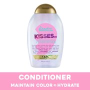OGX Kandee Johnson Collection Hugs & Kisses Ultra Hydrating Conditioner for Color-Treated Hair, Gentle Sulfate-Free Surfactants to Soften & Moisturize Hair, Semi-Sweet Floral Scent, 13 fl. oz