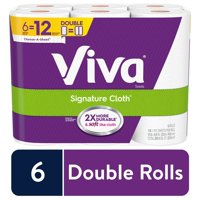 Viva Signature Cloth Paper Towels, Choose-A-Sheet - 6 Double Rolls = 12 Regular Rolls (110 Sheets Per Roll)