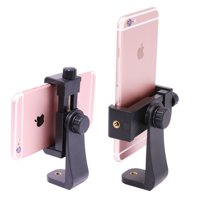 Ulanzi Phone Tripod Mount Adapter/Vertical Bracket Smartphone Holder/Cell Phone Clip Clipper SideKick 360 Degree SmartPhone Video Tripod Clamp for iPhone 7 plus Samsung Android Smart Phones Stand